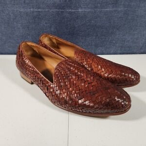 Taft Men Monaco Brown Loafer Size 44 Dress Shoes